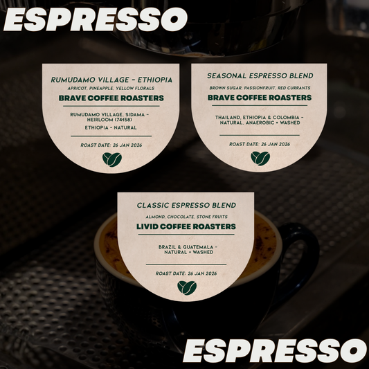 Espresso Beans - 3 Options (120g)